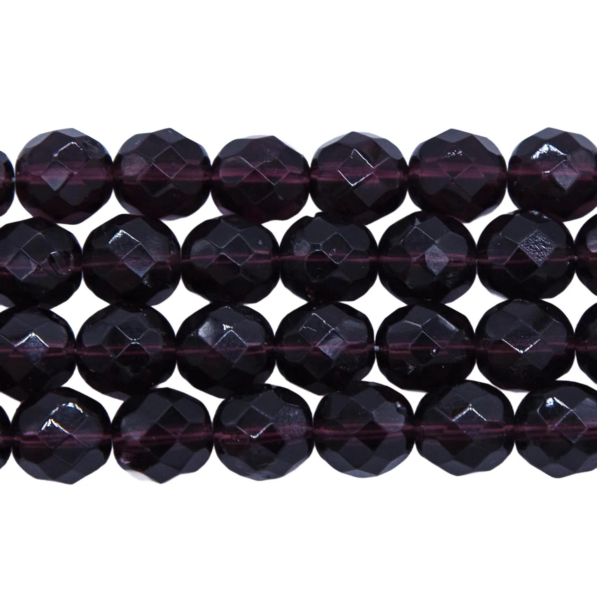 8FC299: CZ FACET RD TRANS Deep Amethyst 8mm 150PC