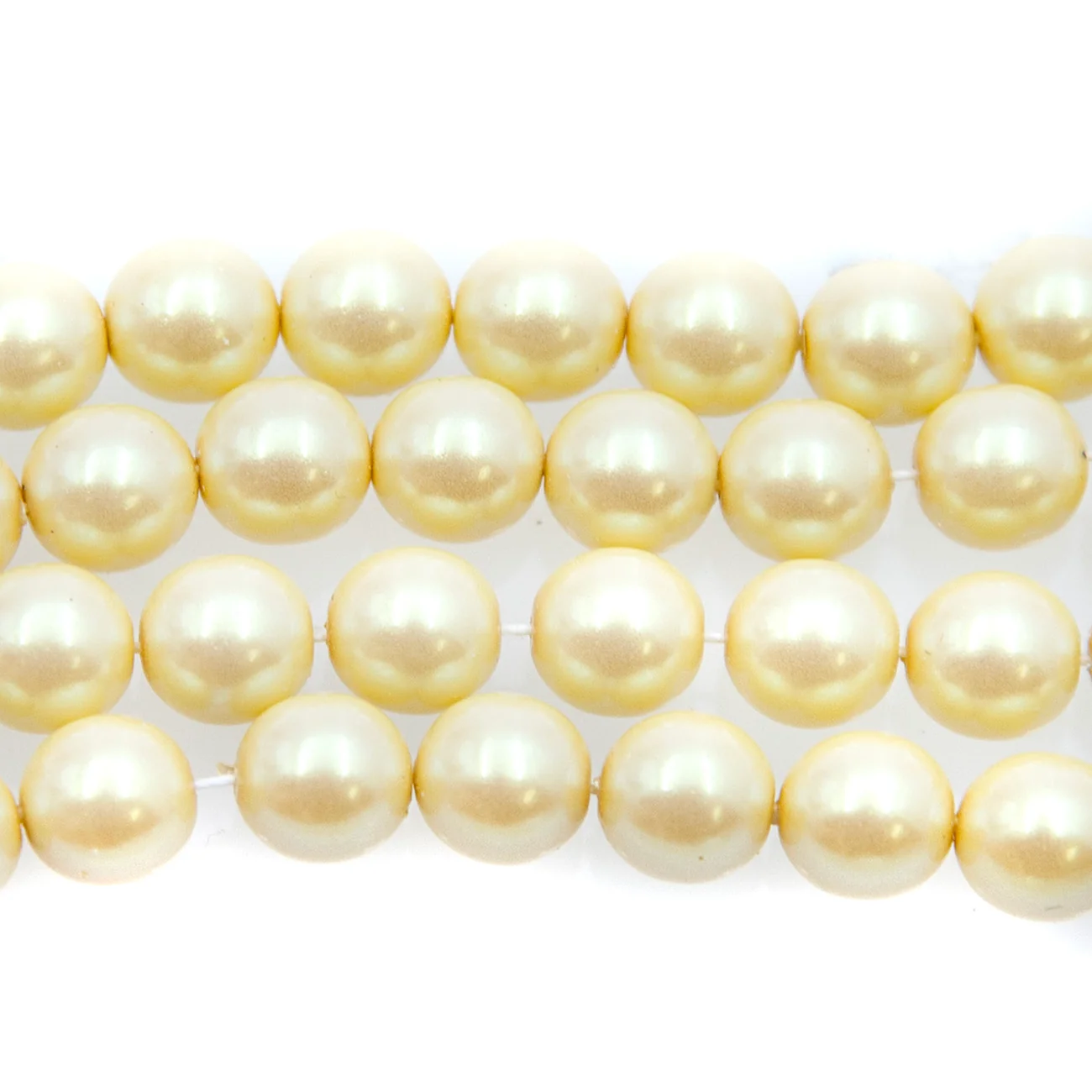 8GP615-IR: CZ Glass Pearl Iridescent Cream 8mm-25PC