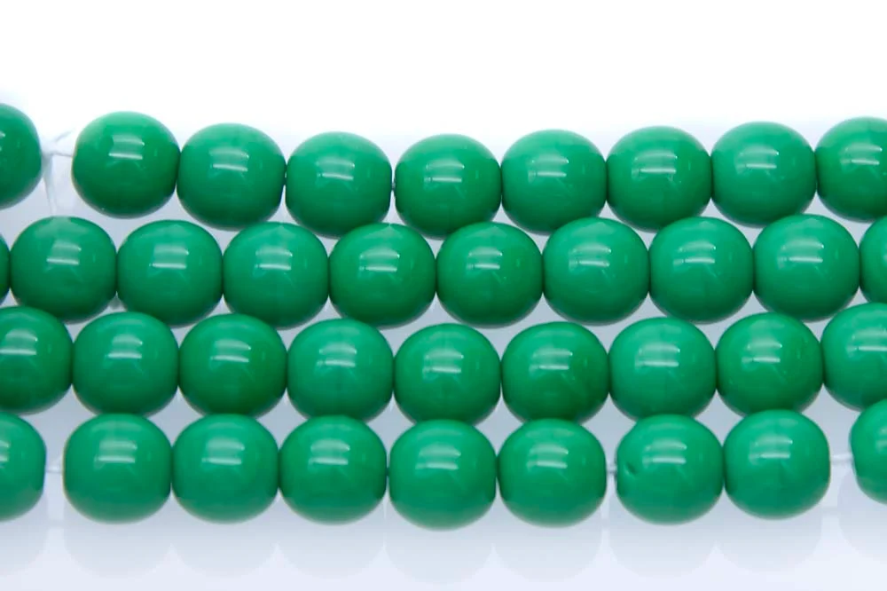 8RD184: CZ Round Opaque Green 8mm - 300 PC - Image 2