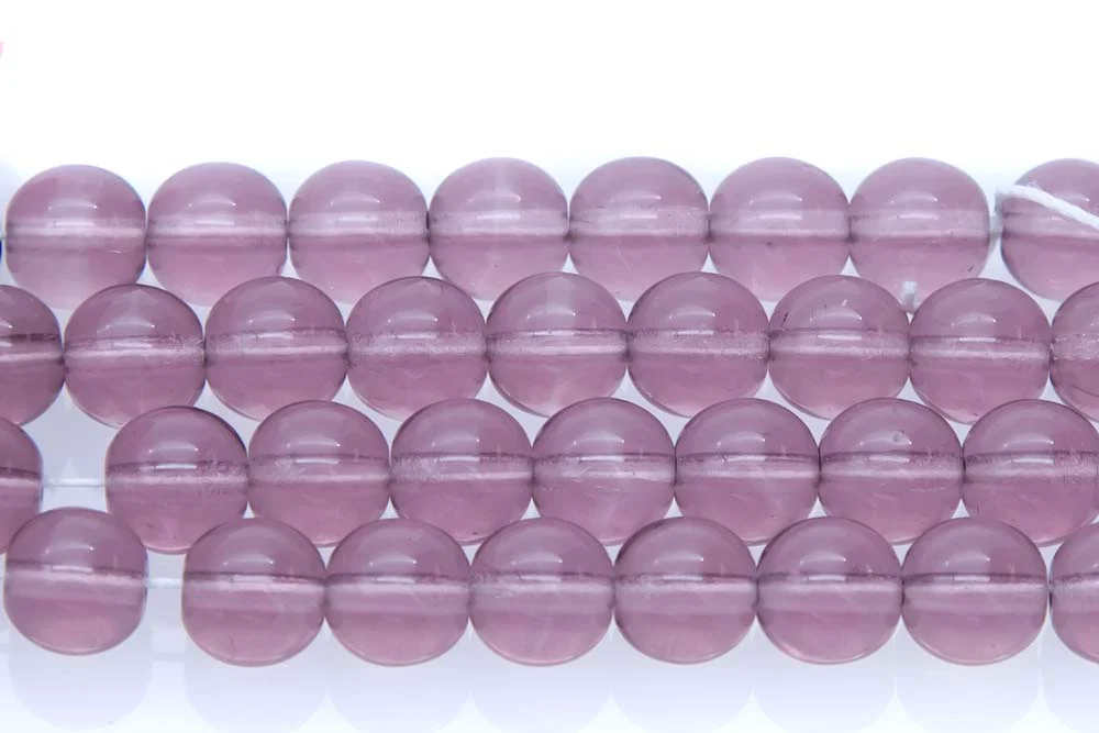 8RD296R: CZ Round Light Amethyst 8mm - 25 Pc
