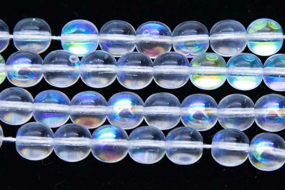 8RD512: CZ Round Crystal Aurora Borealis 8mm - 150 PC