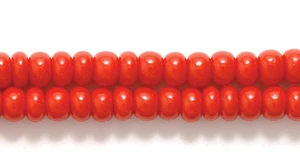 8SB144: CZ Seed Bead Opaque Red 8/0 3HK