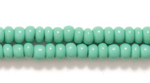 8SB184R: CZ Seed Bead Opaque Green 8/0-1HK