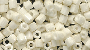 8SD350-HC: Miyuki Hex Opaque Cream Luster 8/0 8c-421 250GM