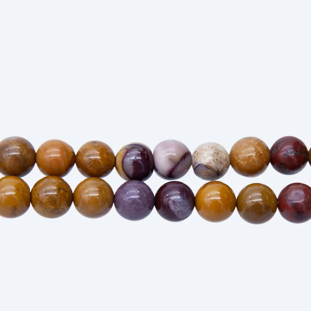8ST422: Mookaite Round 8mm 15" String