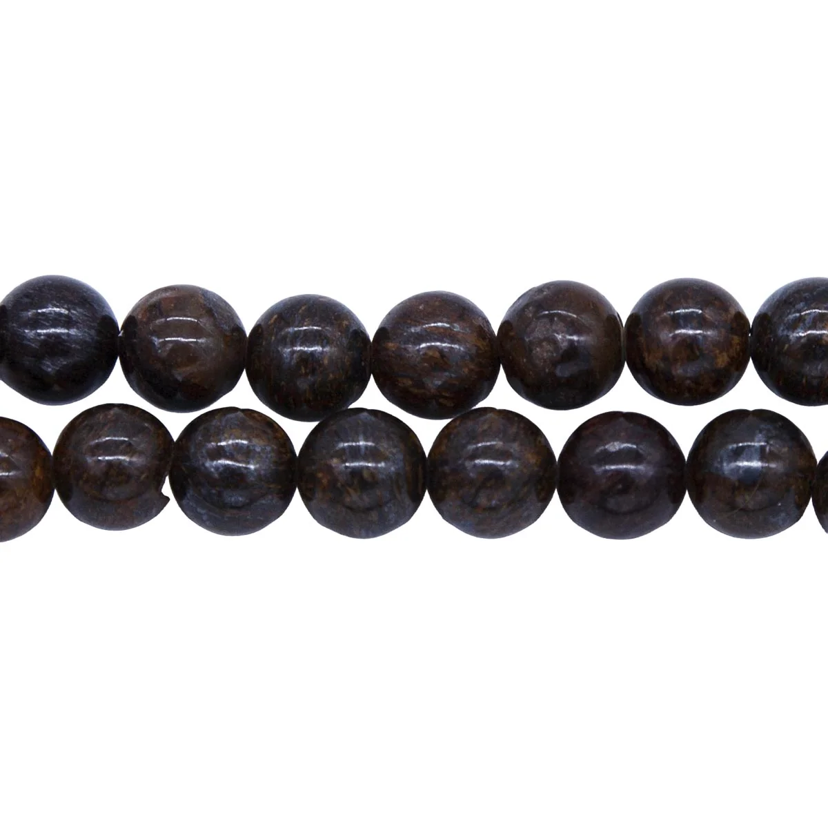 8ST469: Bronzite Round 8mm