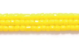 9SC126R: CZ Seed Bead 3-cut Opaque Dark Yellow 9/0-1HK