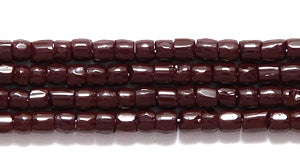 9SC156: CZ Seed Bead 3-cut Dark Brown 9/0 10HK