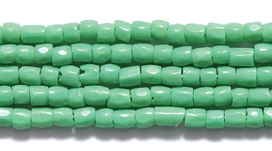 9SC182R: CZ Seed Bead 3-cut Opaque LT Green 9/0-1HK