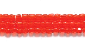9SC238R: CZ Seed Bead 3-cut Trans Dark Orange 9/0-1HK