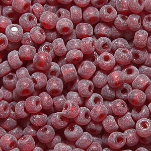 9SV244-AU: Vintage Venetian Transparent Red #10 Frosted 9/0 500 Grams