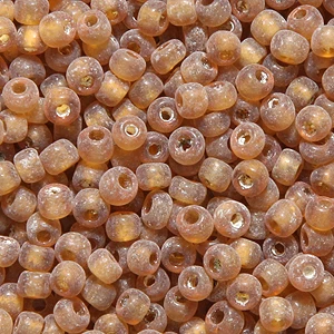 9SV253-13: Vintage Venetian Transparent Gold #13 Frosted 9/0 500 Grams - Image 2