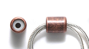 BR2000-AC: Slider Clasp 2mmID 5.5x7 ANT CPPR 2PPK