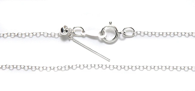 CX2176-SSN: Necklace Add-a-Bead Sterling RHDM PLT
