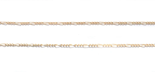CX894-HG: Chain Extra Fine Figaro 1mm SHG 1FT