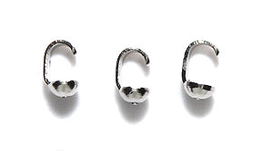 FI130-S: Bead Tip Single 3mm Cup Imitation Rhodium - 24PC