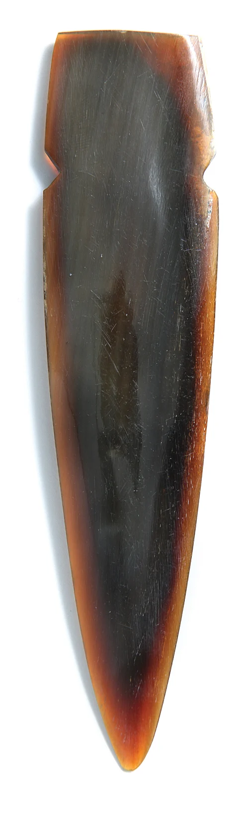 HR293-130: Horn Spear Head 35x130mm 5 Inch Natural 1 Piece
