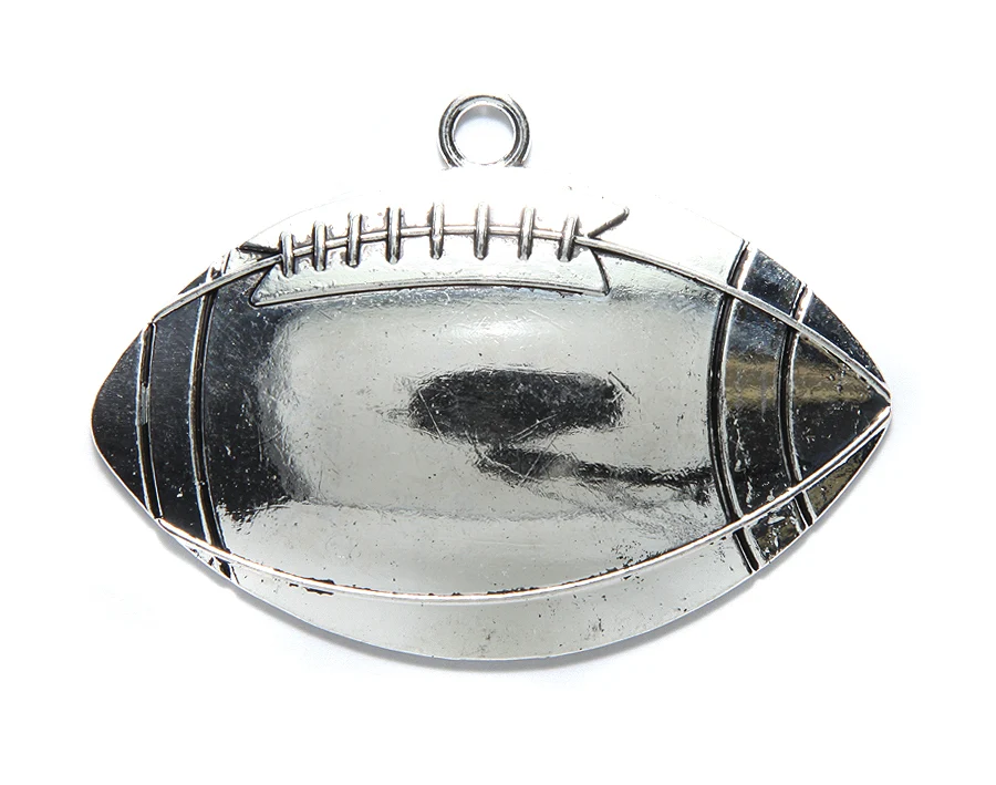 ME4276-S: PNDNT Football Silver 64x39mm-1PC