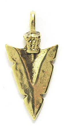 PW275-AG: Arrowhead Ant Gold 17x34mm - 1PC