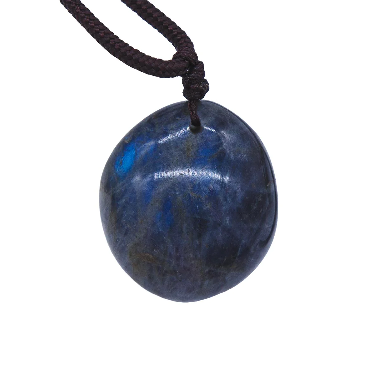 ST456-NKL: Labradorite Pendant Necklace 30mm Avg 1pc
