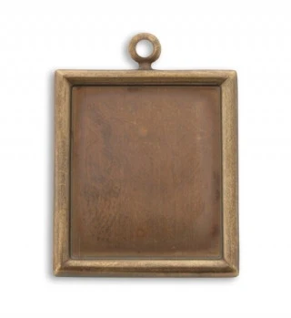 VJ5010: Vintaj Bezel Rectangle 25x28mm